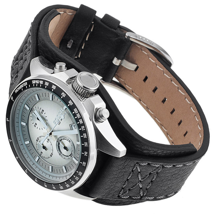 Fossil CH2598 zegarek srebrny sportowy Sport pasek - miniatura 5