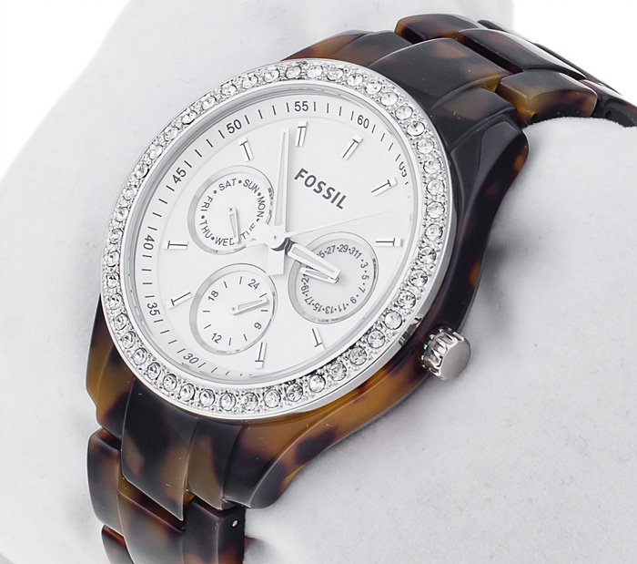 zegarek Fossil ES2456 brązowy Ladies Dress - miniatura 2