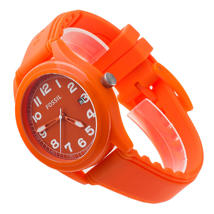 Fossil JR1300 Wyprzedaż fashion/modowy zegarek pomarańczowy - miniatura 4