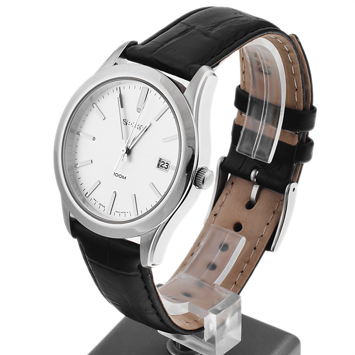 Seiko SGEE41P2 Classic zegarek męski klasyczny szafirowe - miniatura 3