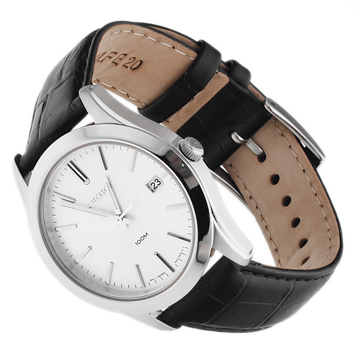 Seiko SGEE41P2 Classic klasyczny zegarek srebrny - miniatura 4