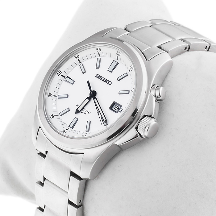 zegarek Seiko SKA461P1 srebrny Kinetic - miniatura 2