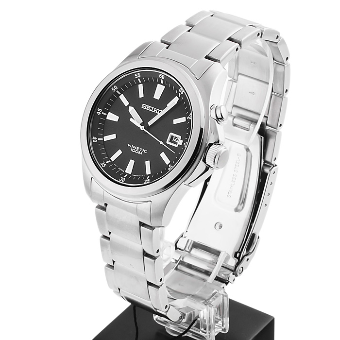 Seiko SKA463P1 Kinetic zegarek męski sportowy mineralne utwardzane - miniatura 3