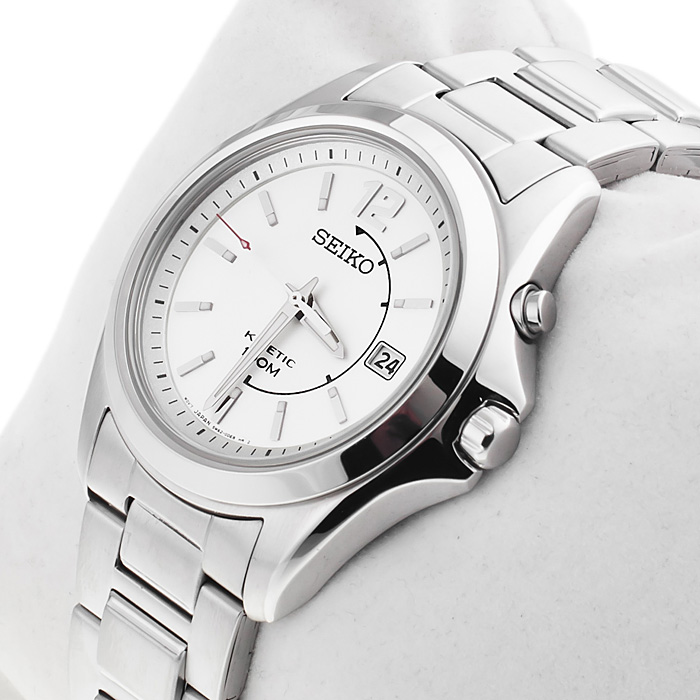 zegarek Seiko SKA475P1 srebrny Kinetic - miniatura 2