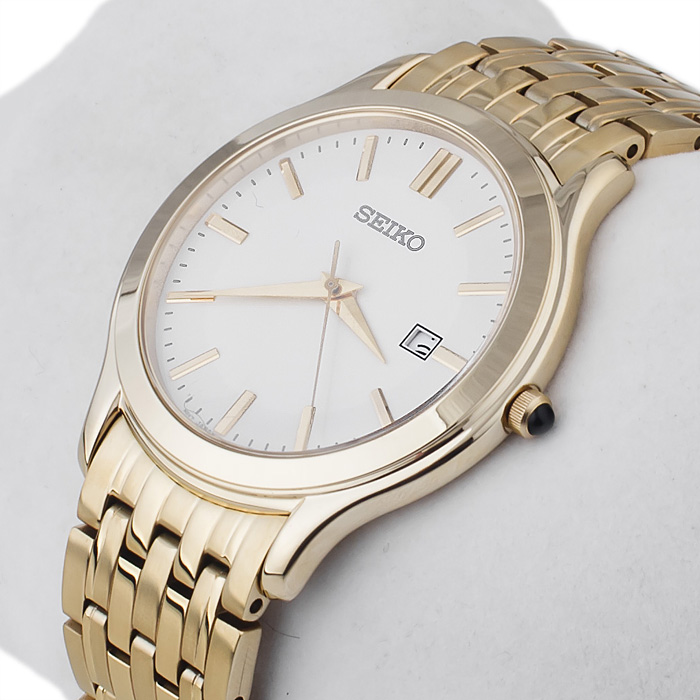 zegarek Seiko SKK704P1 złoty Classic - miniatura 2