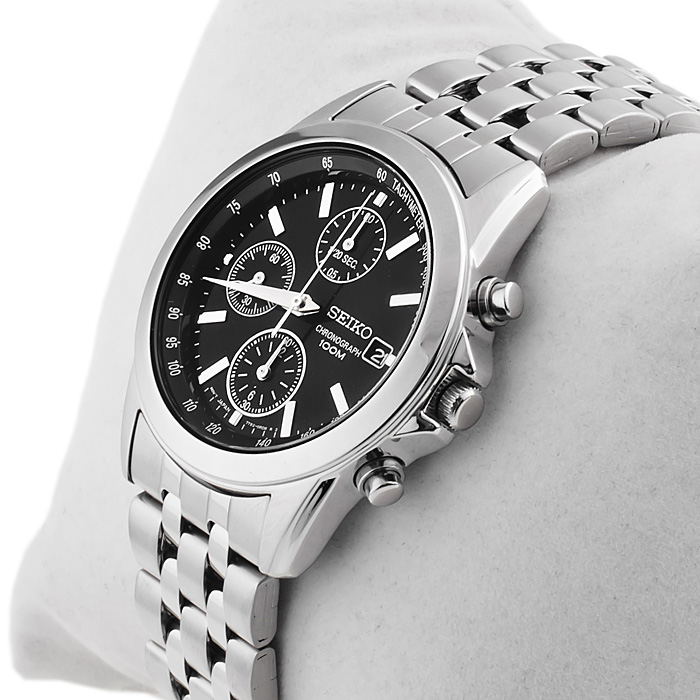 zegarek Seiko SNDC09P1 srebrny Chronograph - miniatura 2