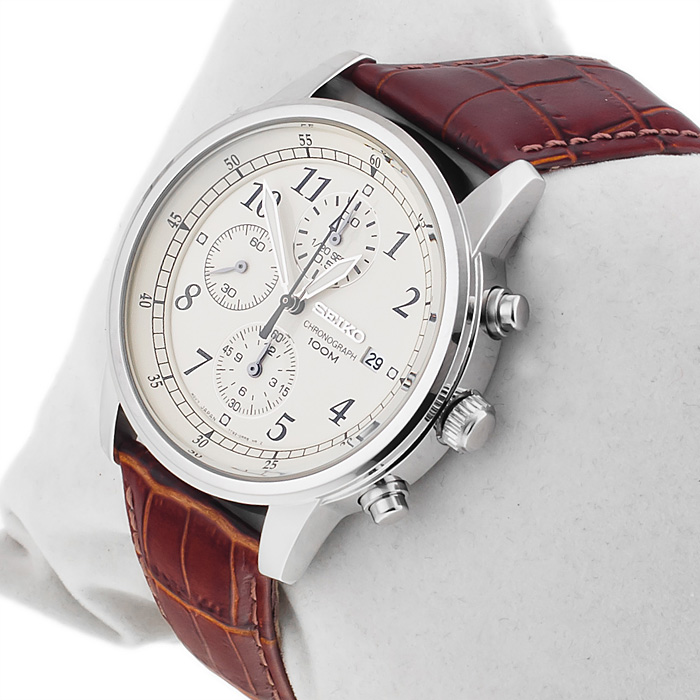 zegarek Seiko SNDC31P1 srebrny Chronograph