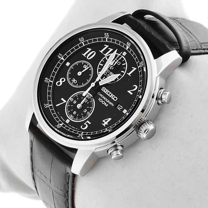 zegarek Seiko SNDC33P1 srebrny Chronograph - miniatura 2