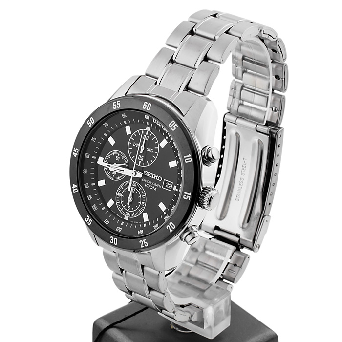 Seiko SNDC47P1 zegarek Chronograph z chronograf - miniatura 3