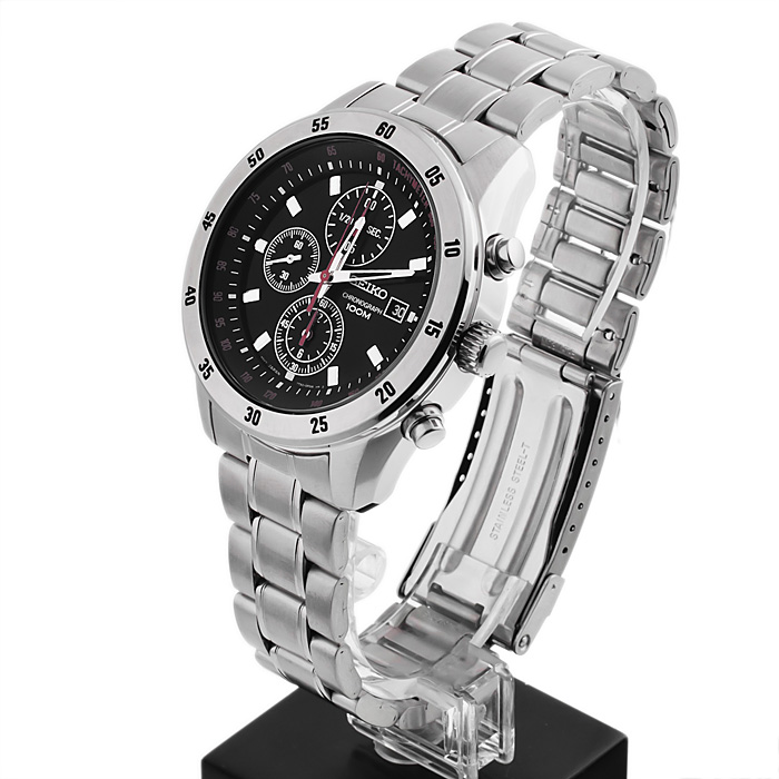 Seiko SNDC49P1 zegarek Chronograph z chronograf - miniatura 3