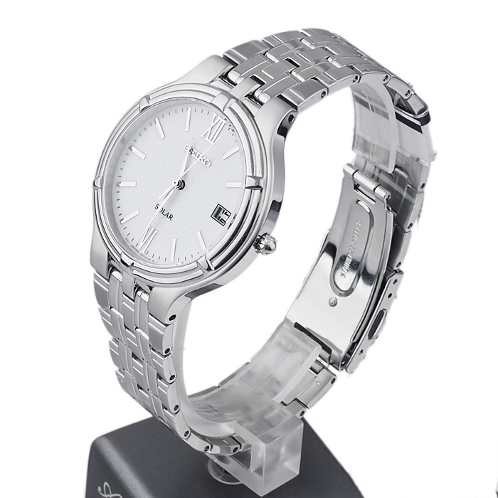 Seiko SNE025P1 Solar Solar Classic zegarek męski klasyczny mineralne utwardzane - miniatura 3