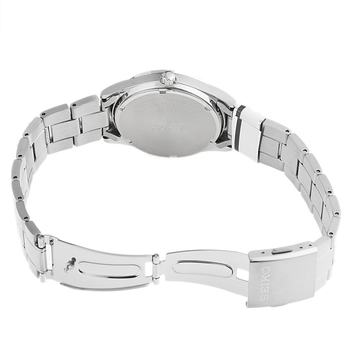 Seiko SNE037P1 zegarek męski klasyczny Solar bransoleta - miniatura 5