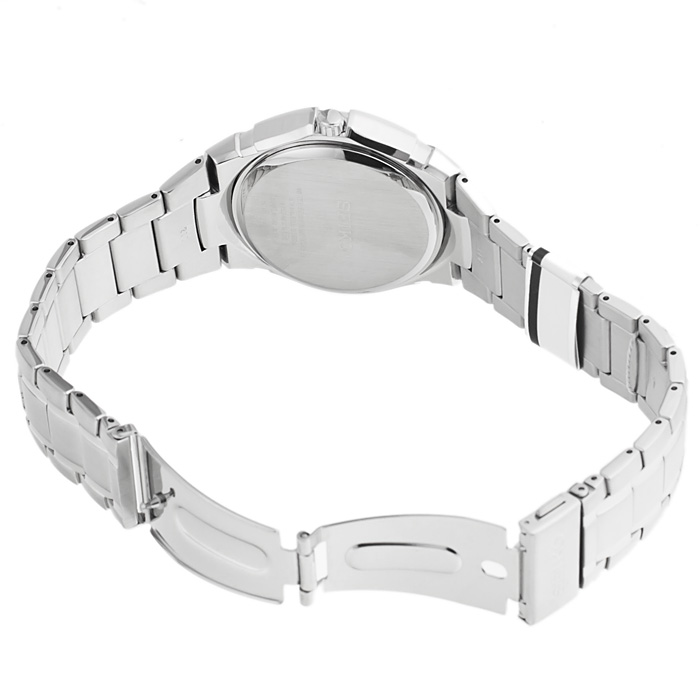 Seiko SNE087P1 zegarek męski klasyczny Solar bransoleta - miniatura 5
