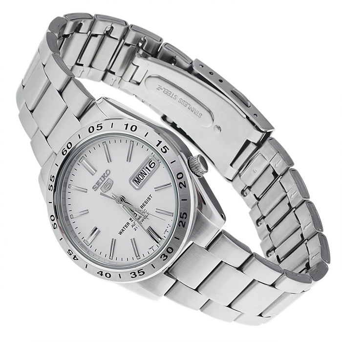 Seiko SNKD97K1 Automatic sportowy zegarek srebrny - miniatura 4