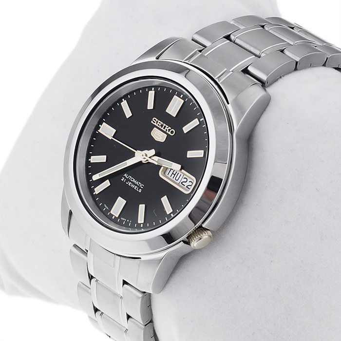 Seiko SNKK17K1 zegarek męski elegancki Automatic bransoleta - miniatura 5