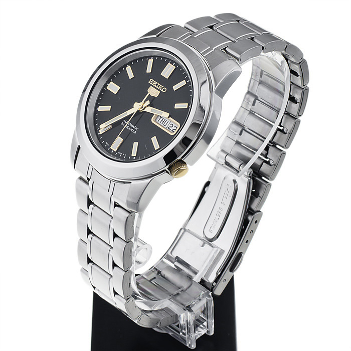 Seiko SNKK17K1 zegarek męski Automatic srebrny - miniatura 7