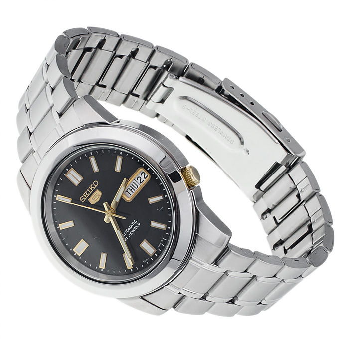 zegarek Seiko SNKK17K1 5 Automatic Automatic mineralne utwardzane - miniatura 6