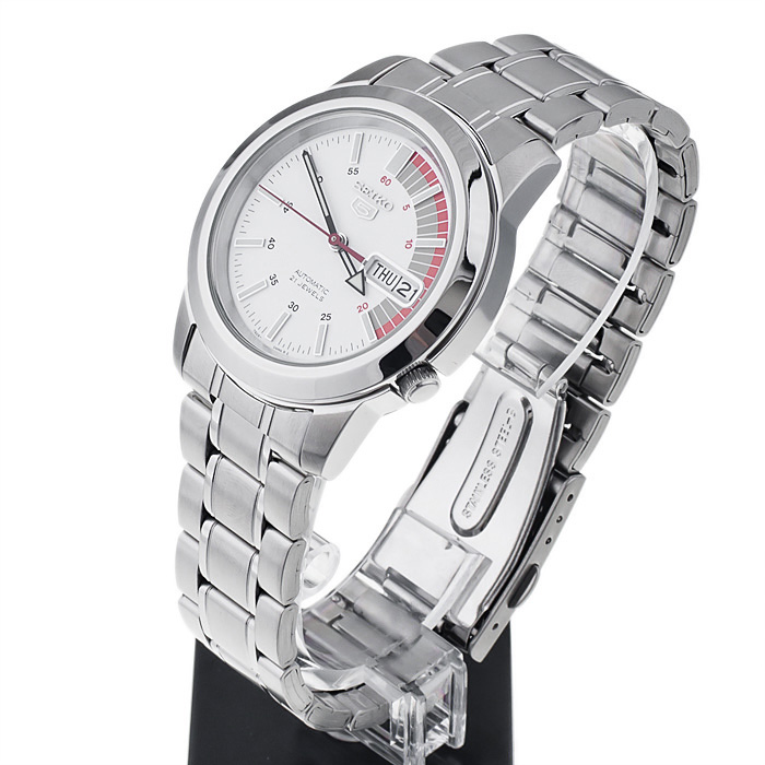 Seiko SNKK25K1 Automatic zegarek męski sportowy mineralne utwardzane - miniatura 3