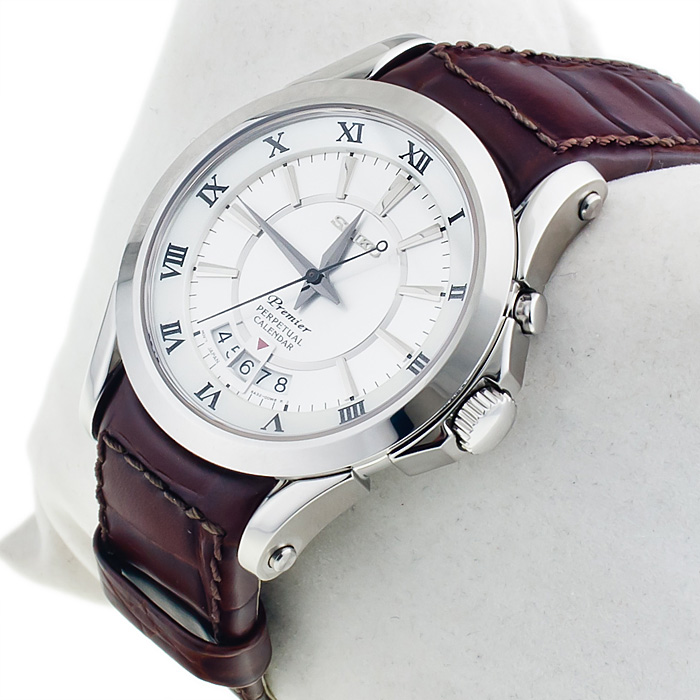 zegarek Seiko SNQ105P1 srebrny Premier - miniatura 2