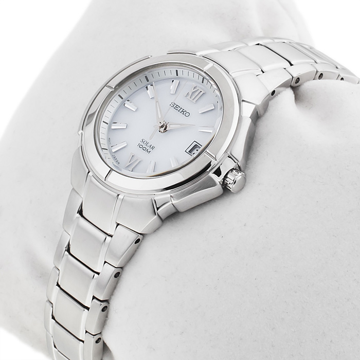 zegarek Seiko SUT021P1 srebrny Solar - miniatura 2