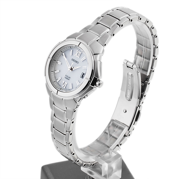 Seiko SUT021P1 Solar zegarek damski klasyczny mineralne - miniatura 3