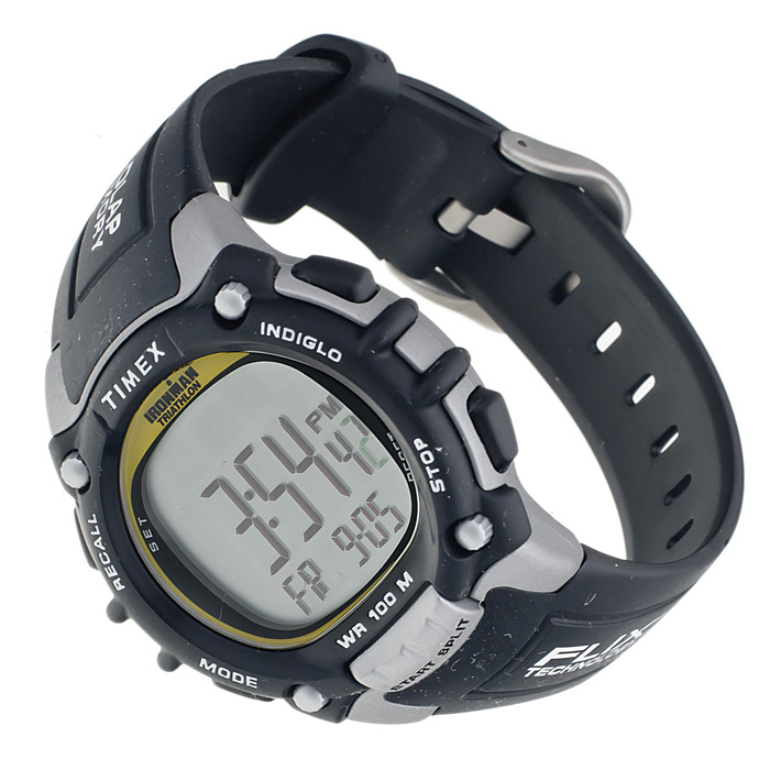 Timex T5E231 Ironman Traditional 100-Lap Full-Size Ironman sportowy zegarek srebrny - miniatura 4