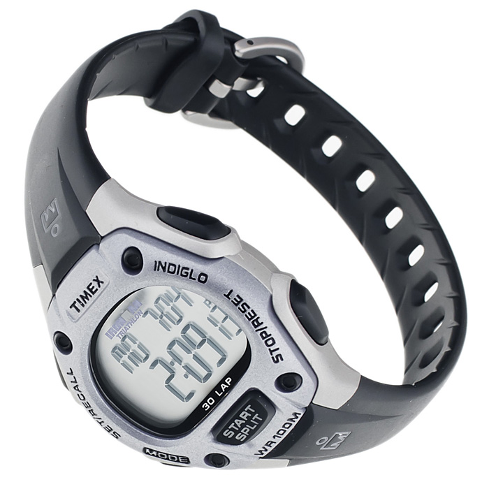 Timex T5E971 Ironman Triathlon Ironman sportowy zegarek srebrny - miniatura 6