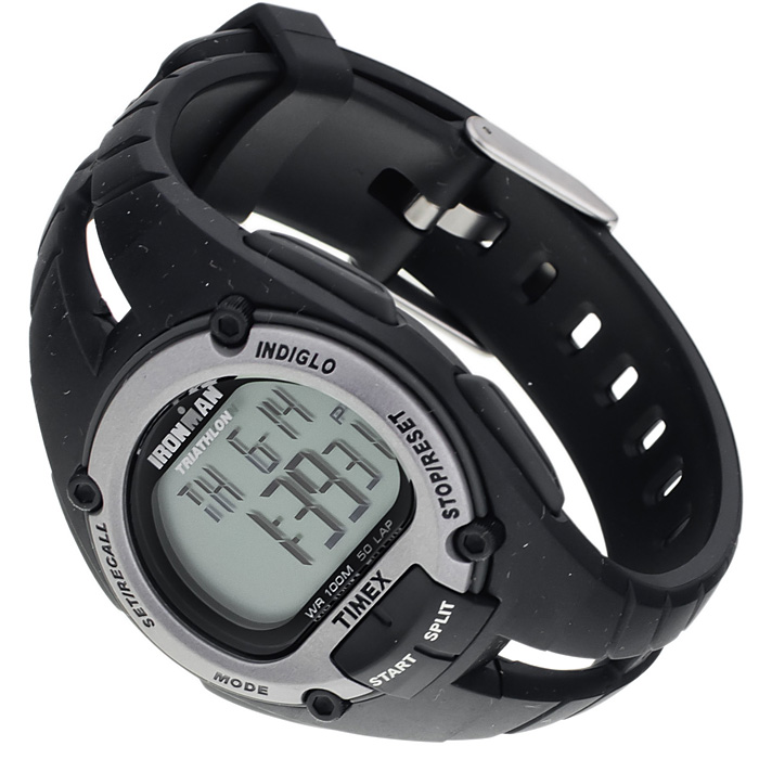 Timex T5K155 Ironman Triathlon Ironman sportowy zegarek srebrny - miniatura 6