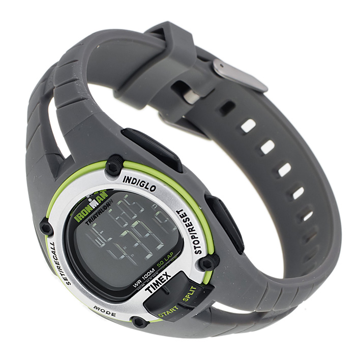 Timex T5K158 Ironman Triathlon Ironman sportowy zegarek srebrny - miniatura 6