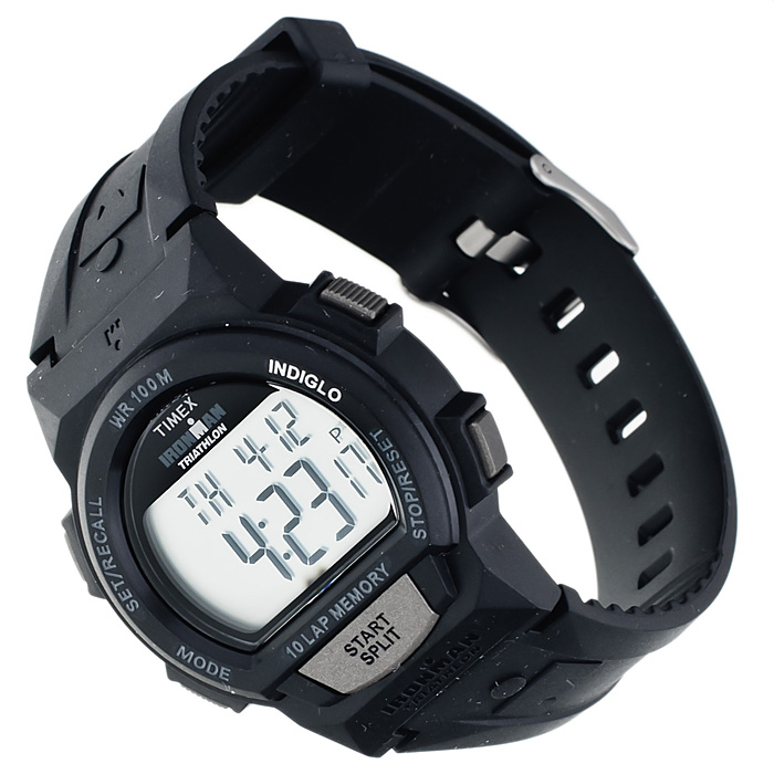 Timex T5K170 Ironman Triathlon Ironman sportowy zegarek czarny - miniatura 6
