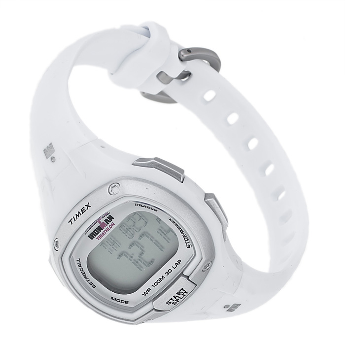 Timex T5K183 Ironman Triathlon Ironman sportowy zegarek biały - miniatura 5