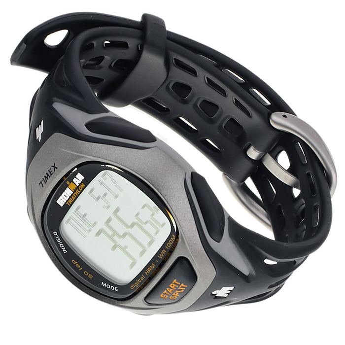 Timex T5K217 Ironman Triathlon Ironman sportowy zegarek szary - miniatura 4