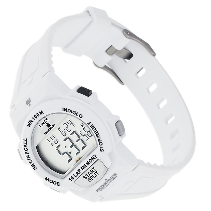 Timex T5K266 Ironman Triathlon Ironman sportowy zegarek biały - miniatura 4