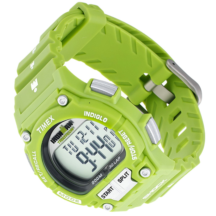Timex T5K434 Ironman Triathlon Shock Resistant Ironman sportowy zegarek zielony - miniatura 4