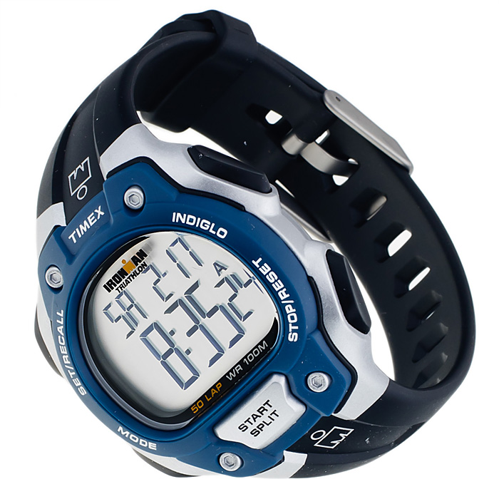 Timex T5K496 Ironman Triathlon Ironman sportowy zegarek szary - miniatura 4