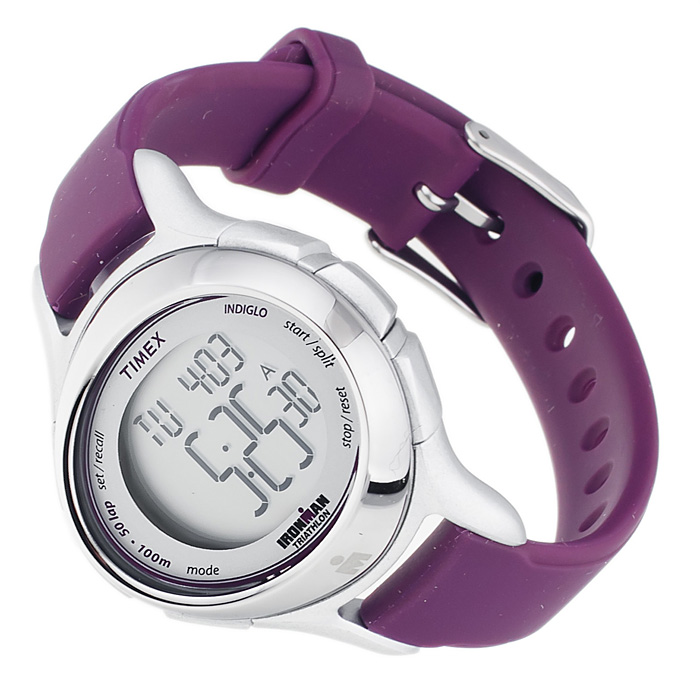 Timex T5K498 Ironman Triathlon Ironman sportowy zegarek srebrny - miniatura 4