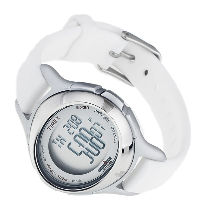 Timex T5K499 Ironman Triathlon Ironman sportowy zegarek srebrny - miniatura 4