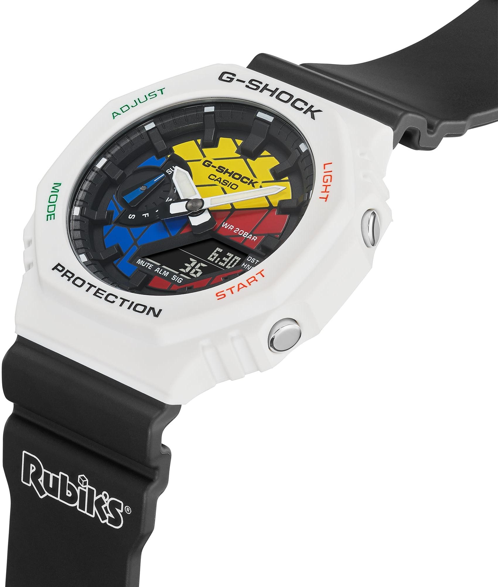 Zegarek G-SHOCK Casio Octagon G-SHOCK X RUBIK'S Edition "CasiOak" Carbon Core Guard męski