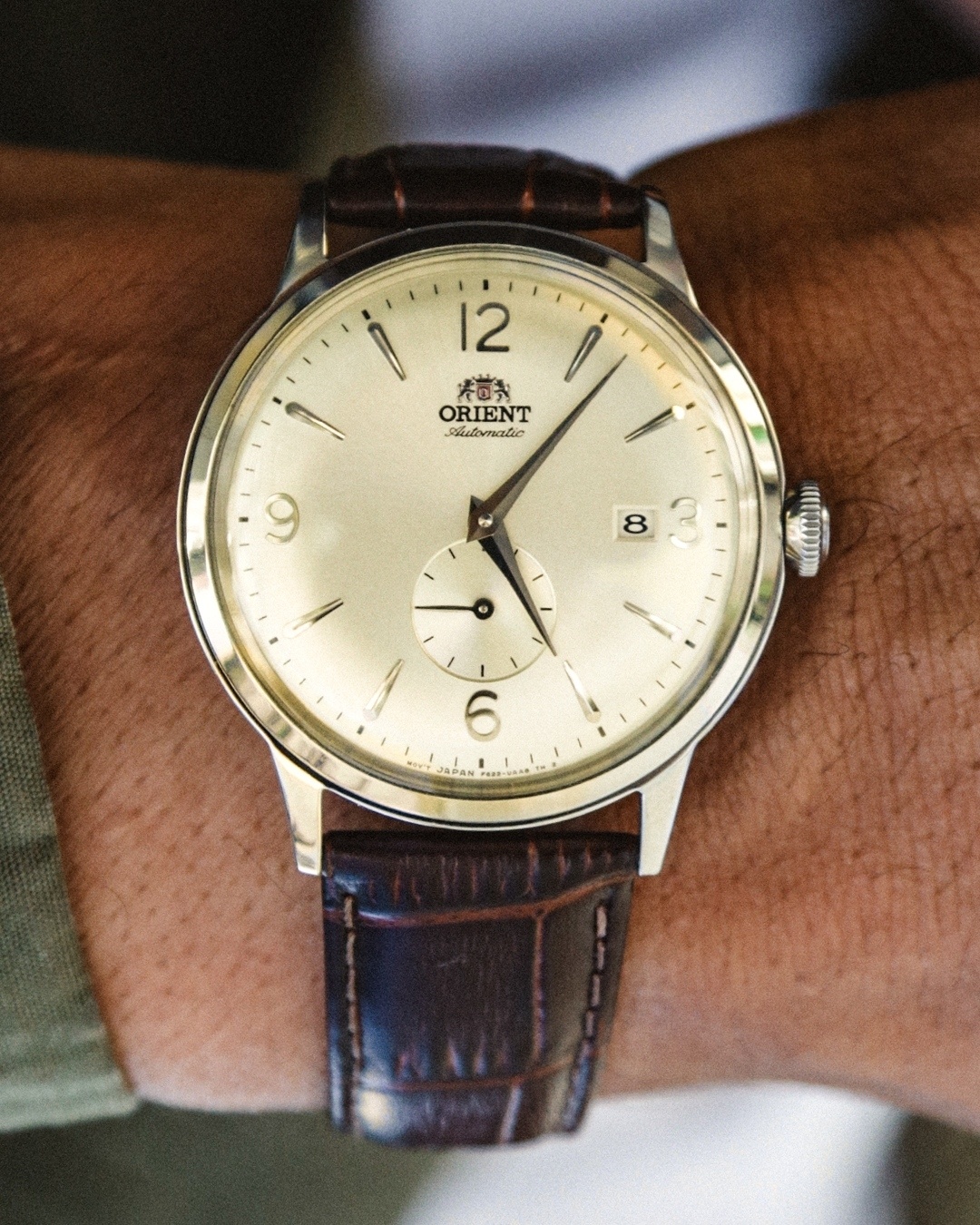 Zegarek Orient Bambino Small Seconds męski 