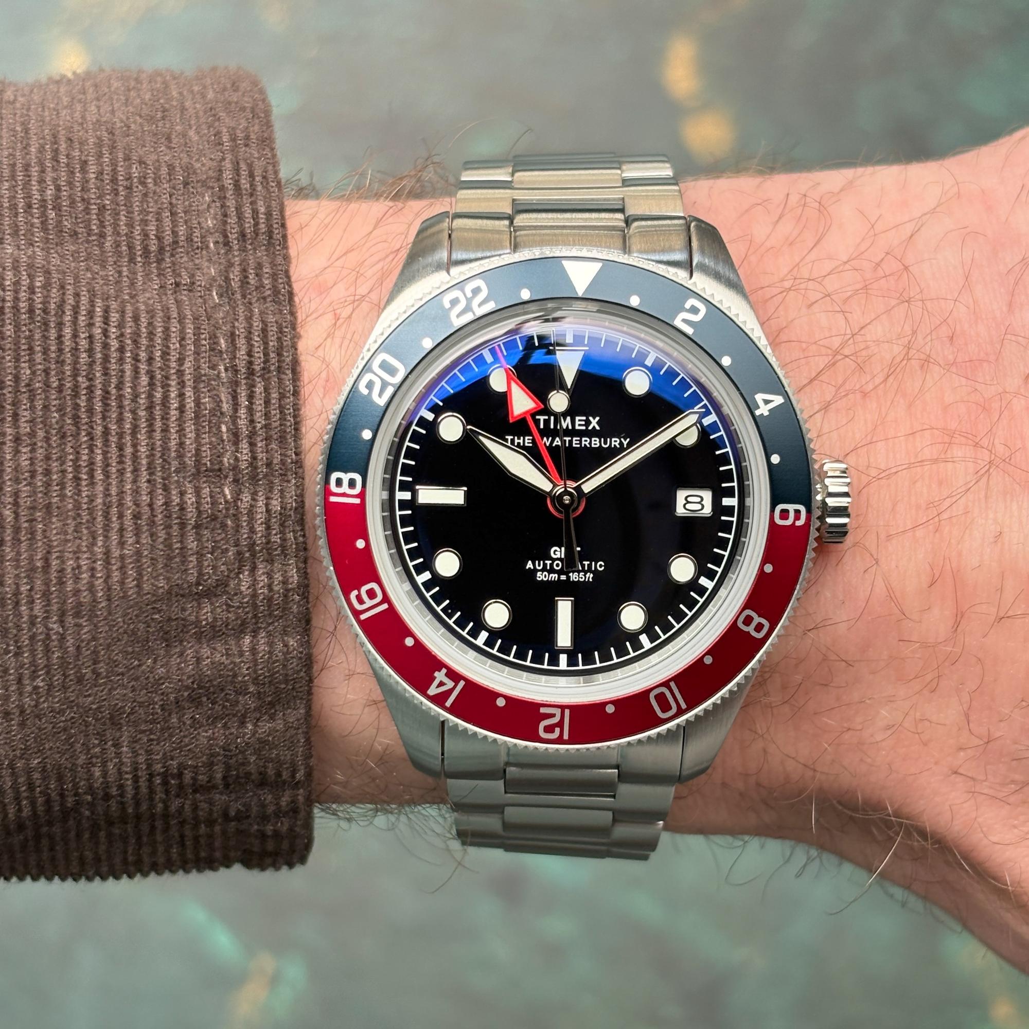 Zegarek Timex Waterbury Heritage Automatic GMT - męski 