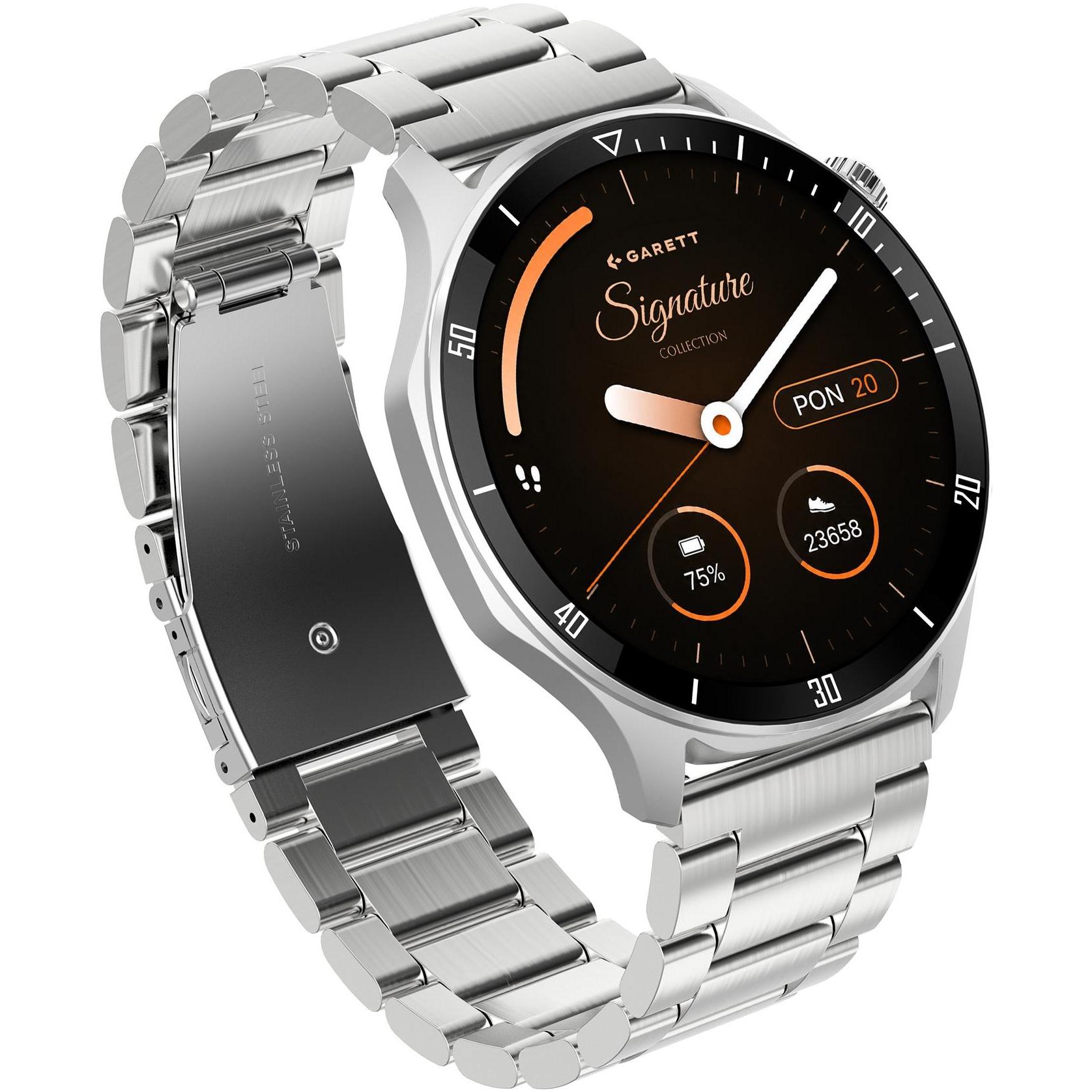 Smartwatch Garett Signature Prime Srebrny Solid - miniatura 3