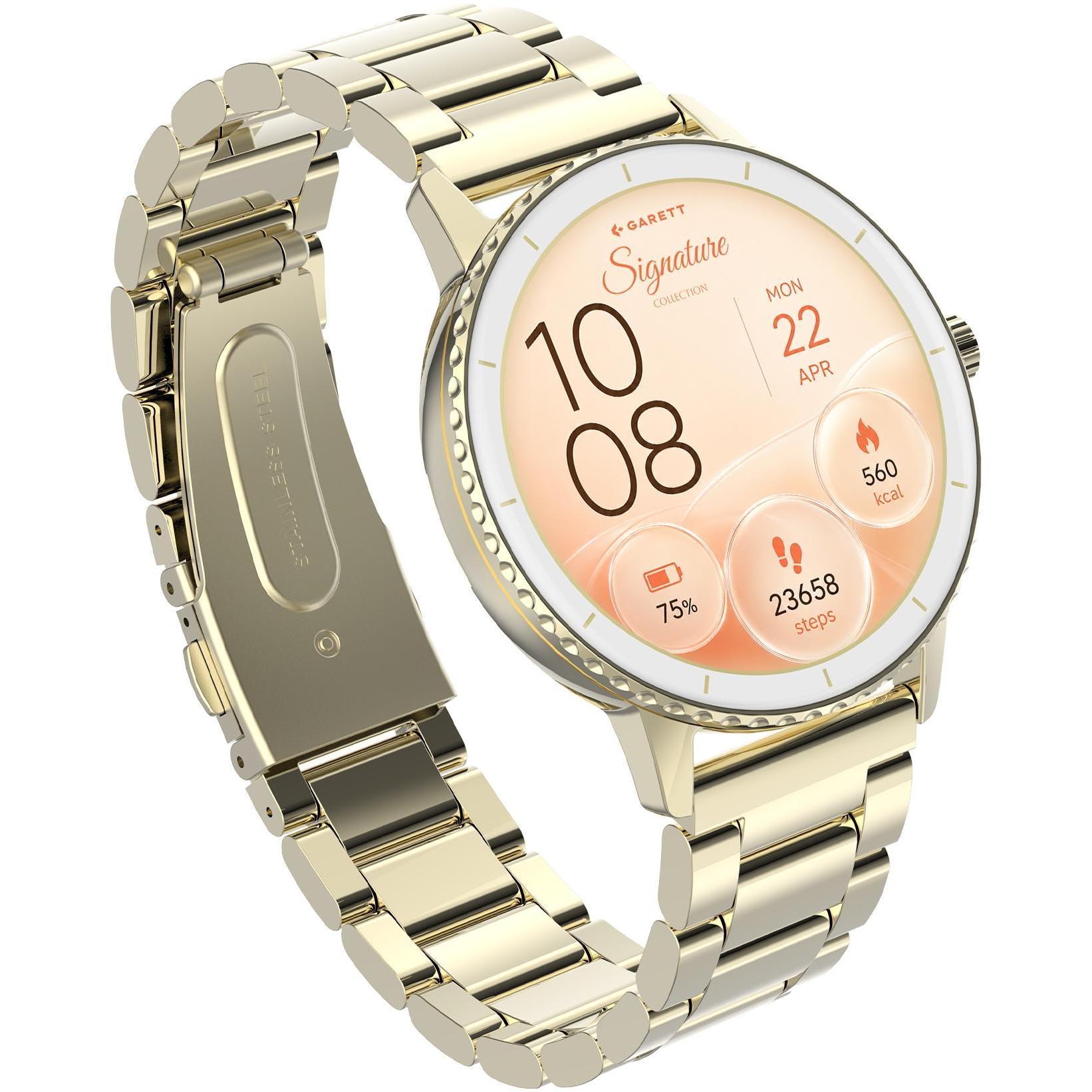 Smartwatch Garett Signature Grace Złoty Solid - miniatura 3