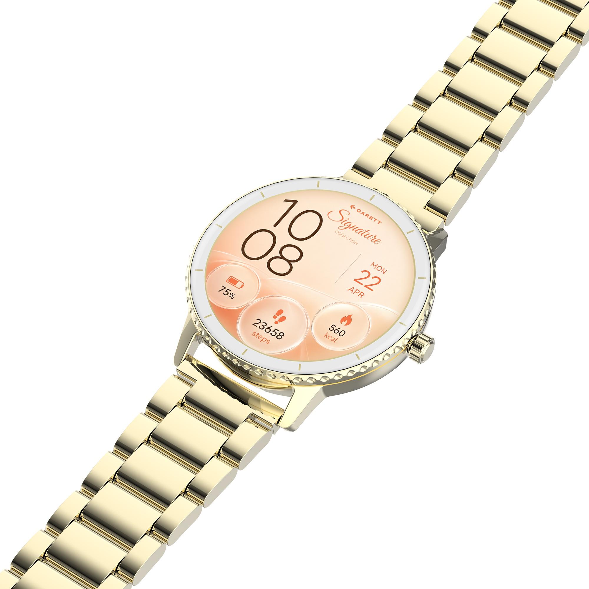Smartwatch Garett Signature Grace Złoty Solid - miniatura 4
