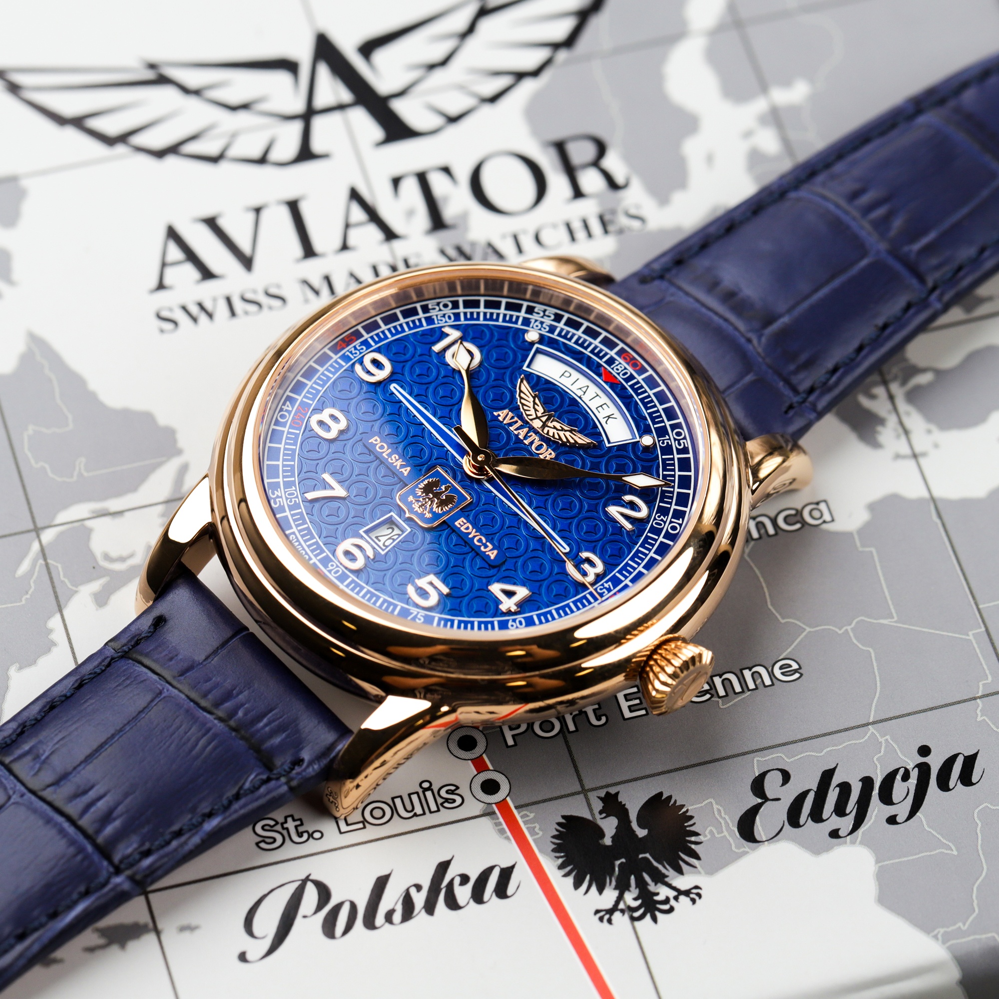 Zegarek Aviator Douglas Polish Edition Day-Date Stanisław Skarżyński 2026 męski