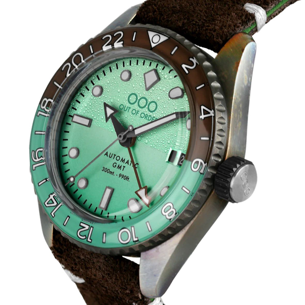 001-25AE męski zegarek Shaker Automatic GMT pasek - miniatura 4