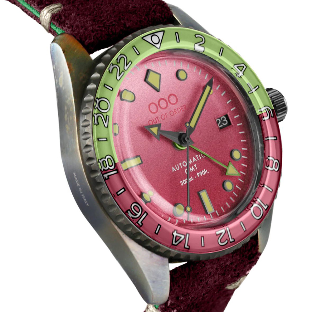 001-25COS Shaker Automatic GMT klasyczny zegarek szary - miniatura 5