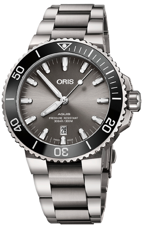 Oris AQUIS TITANIUM DATE 01 733 7730 7153-07 8 24 15PEB
