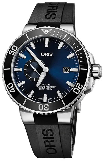 Oris 01 743 7733 4135-07 4 24 64EB Aquis AQUIS SMALL SECOND, DATE - zdjęcie 1