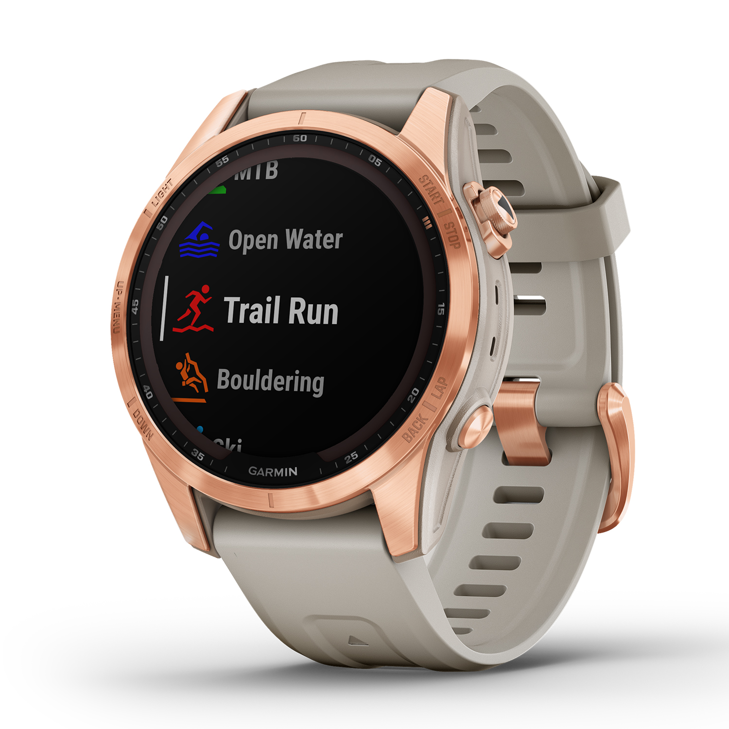 010-02539-11 zegarek biały sportowy Garmin Fenix pasek - miniatura 2