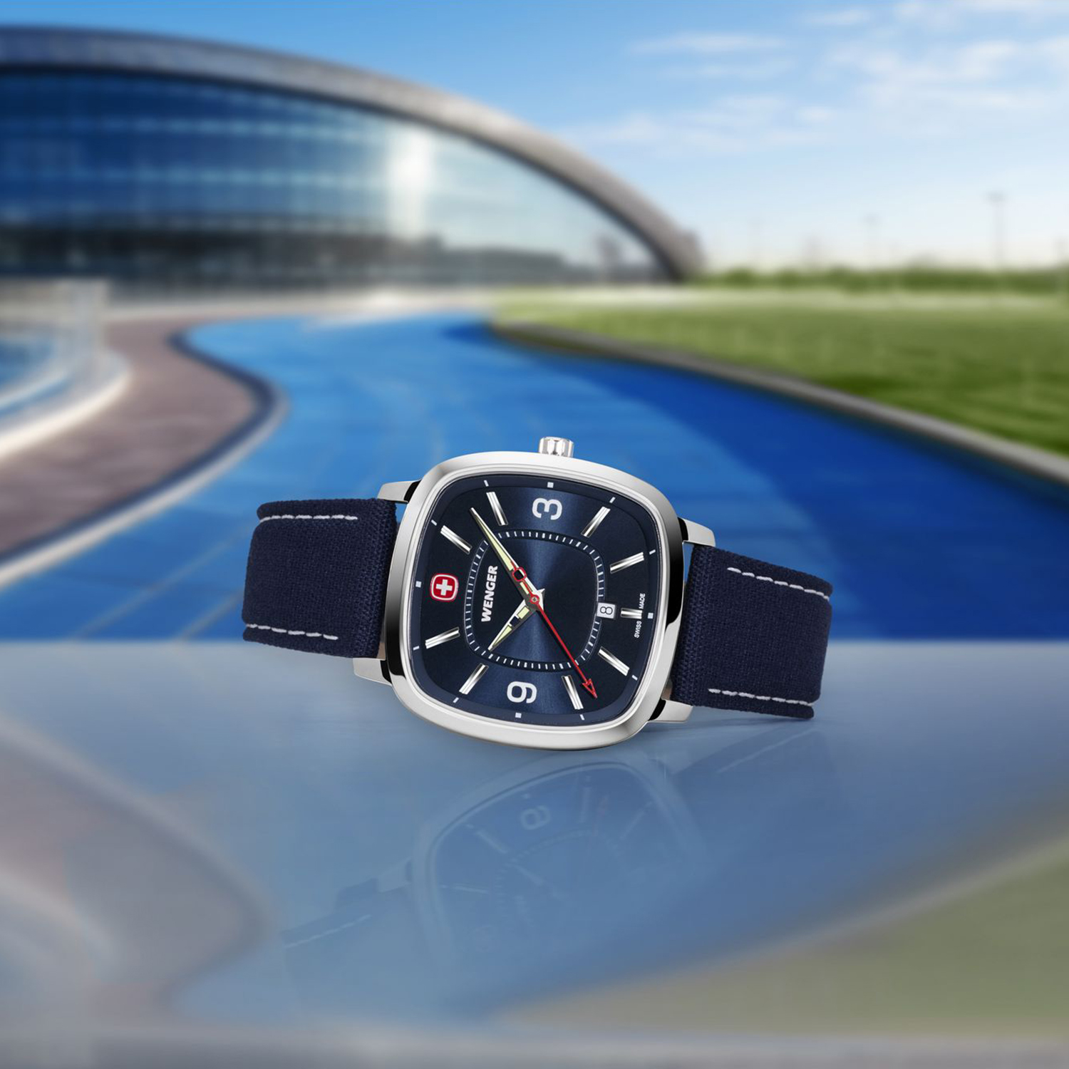 011921109 męski zegarek Vintage Sport bransoleta - miniatura 2